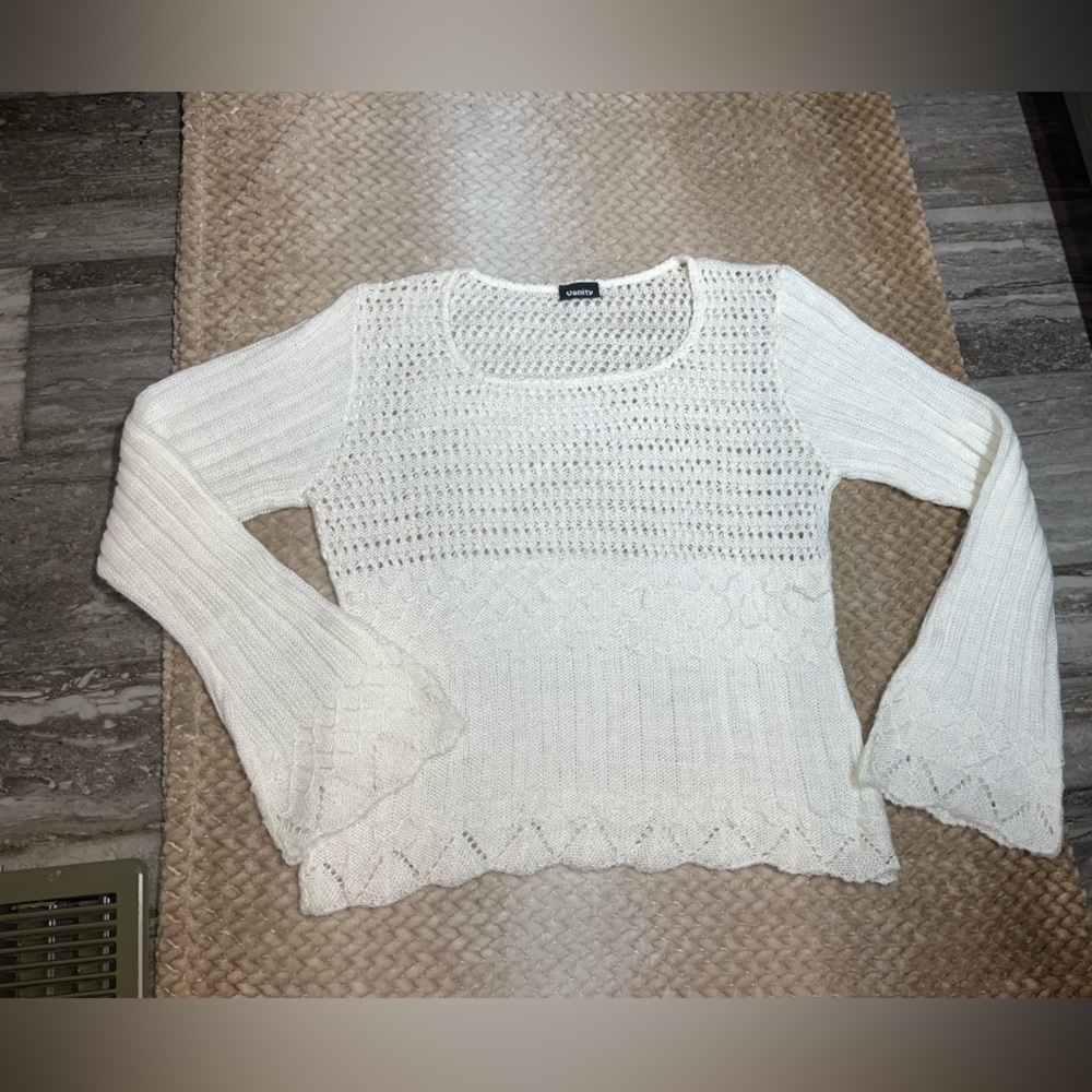 Vanity White Knit Sweater